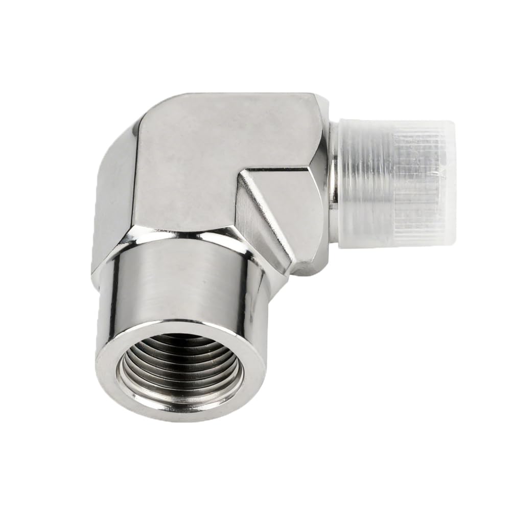 Coude 90 degrés 3/8 NPT raccord fileté femelle mâle inox 304 tube et tuyau