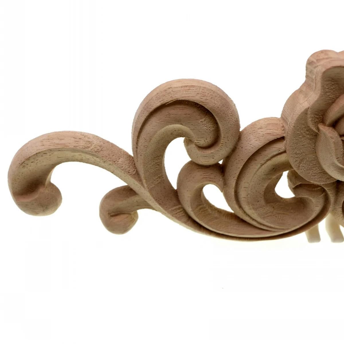 Drewniane rzeźbione meble aplikacja retro Escultura Em Madeira Canto Do Decalque aplikacja Moldura Da Porta Decorar Parede Decorativas 2 szt. 42,5 * 12,5 cm