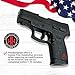 Handleitgrips Gun Grip Tape Compatible with Taurus G2C | Black Textured Rubber Pistol Grip Tape with Red Insert | Gun Accessories | Veteran Owned