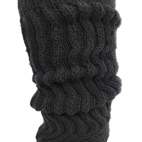Aws/American Made Women's Extra Long Heavy Slouch Cotton Socks Size 9 To 11 (1 Pair - Black) #TOP3