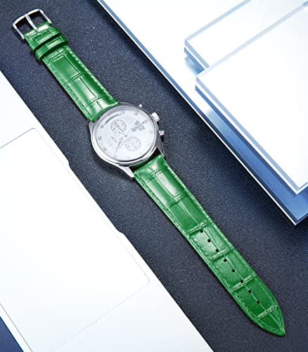 Image of BINLUN Leather Watch Band Genuine Calfskin Replacement Watch Strap Quick Release Crocodile Pattern 10 Colors 13 Sizes for Men Women(10mm,12mm,14mm,16mm,17mm,18mm,19mm,20mm,21mm,22mm,23mm,24mm)