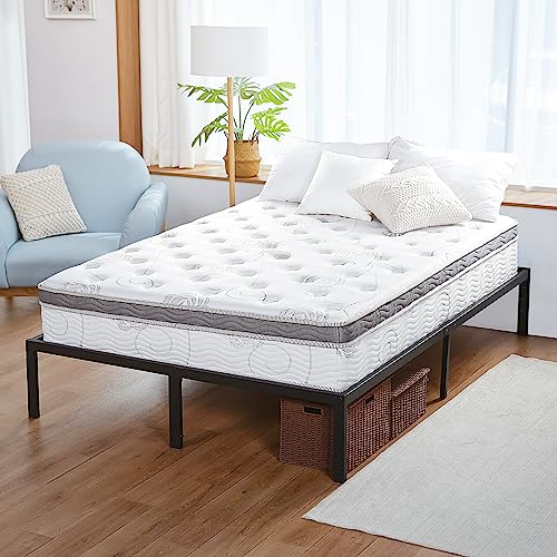 Olee Sleep 13 Inch Galaxy Hybrid Gel Infused Memory Foam And Pocket Spring Mattress (Full), White #TOP2