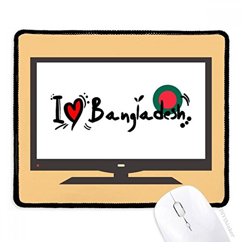 Alfombrilla de ratón con bandera de Bangladesh para decorar tu escritorio de oficina