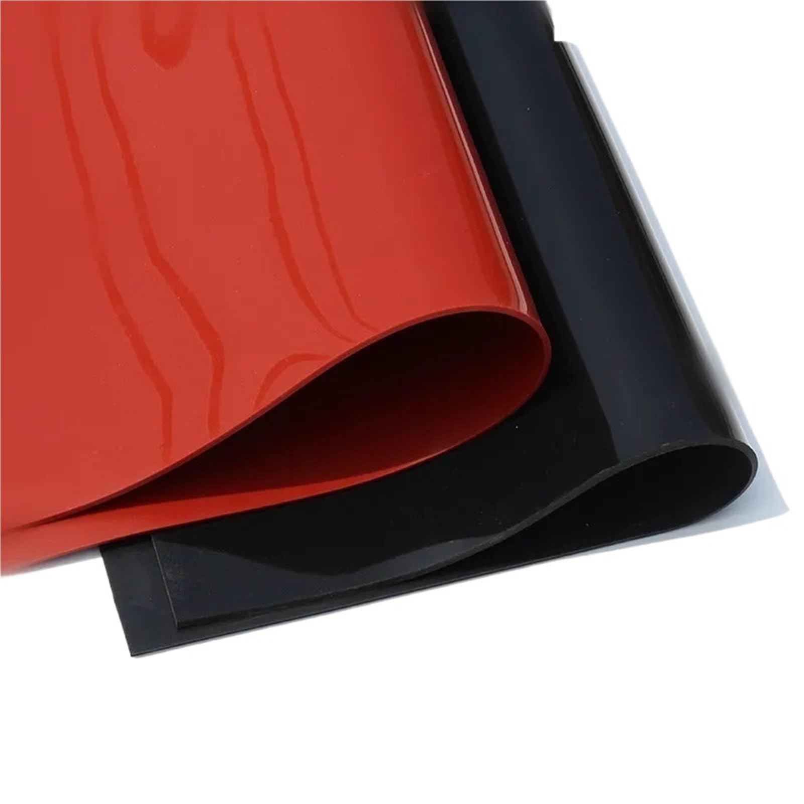 Foglio in gomma siliconica for alte temperature - Antistatico, durevole, smorzatore di vibrazioni, spesso (1 mm, 1,5 mm, 2 mm, 3 mm, 4 mm)(Red,500x500x1.5mm)