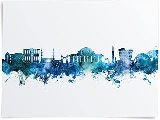 Lilongwe Malawi Skyline art print poster, unframed -16620