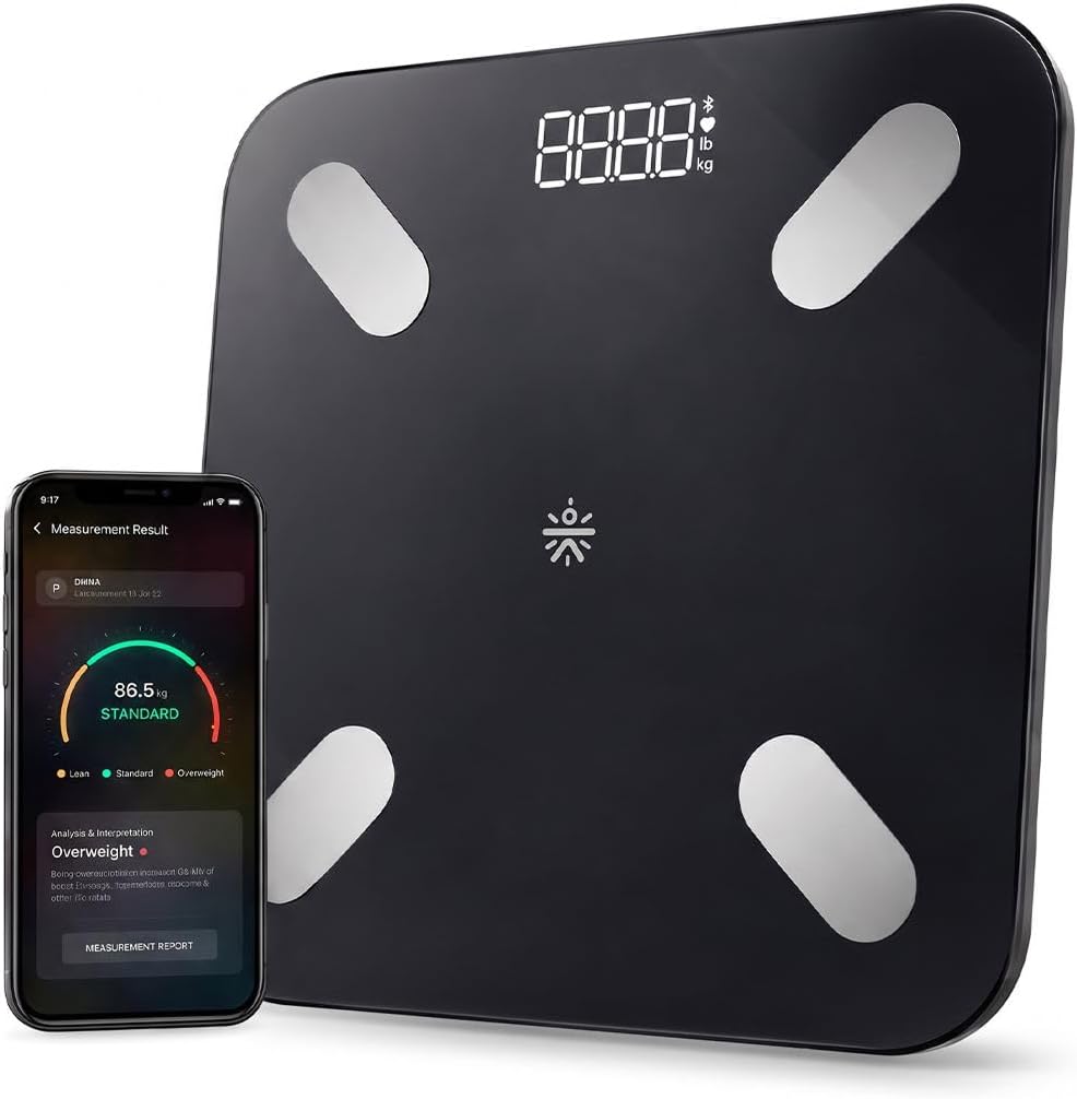 Cult Smart Body Fat Scale, US FDA Approved, 20+ Parameters, BMI, 10 members, Bluetooth Weight Machine, Body Fat Analyzer, LED Display.