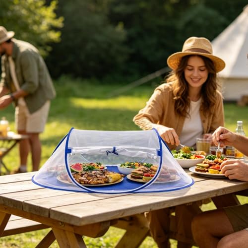 Couvre-aliments d'extérieur pliable à maille micro-aérée - 8