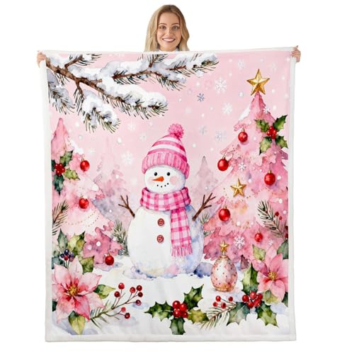 Feelingyou Manta de forro polar de Navidad