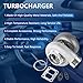INGKAN GT45 Turbocharger Anti-surge Twin-Scroll T4 V-Band 1.05 A/R 98mm Huge 600-800HP Fits for All 4.0L - 6.0L Boost Upgrade Racing Turbo Charger Engine OE GT45