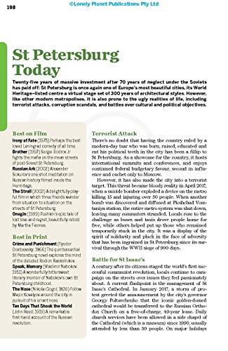 Lonely Planet St Petersburg 8 (Travel Guide) #TOP5