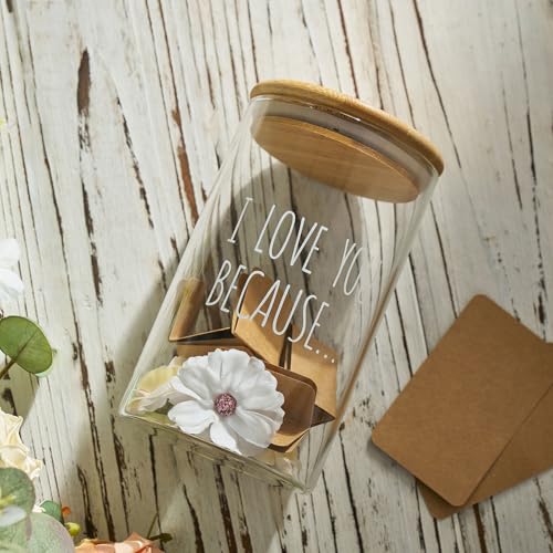 AW BRIDAL Reasons I Love You Memory Jar Gifts for Boyfriend Men Anniversary - Image 4