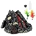 seawood Modèle D'éruption De Volcan Simulation éruption De Volcan Pulvérisation De Lumière Sonore Enfants Modèle Jouet Ornement De Bureau Jouet éducatif Cadeaux d'anniversaire pour Enfants Noir