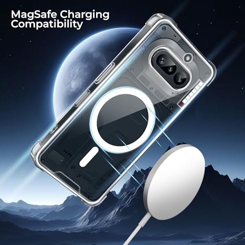 Image of A rtistque Clear Back Cover Case for Nothing Phone 4a 5G | Compatible with Mag-Safe | Premium Cover | Shockproof TPU Bumper | Slim Protective Design | Nothing Phone 4a Back Cover - Transparent