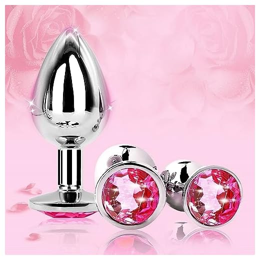 V01C- Acciaio Inossidabile Solido In 3 Misure Con Diamanti (Rosa) Per Uomini e Donne Ṕlūg Ḁnàli Ḁnàlé Ḅūṱṱ Ṕlūg Ḁnâlêŝêx Pîccólo Dilàtâtore Ânâls Dónna Ḁmǎl Ṕļūgs Plây Ṕlūg Ânâlṕlūg Tóy