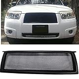 Front Bumper Grille Mesh Grill Cover For Subaru Forester 2006-2008