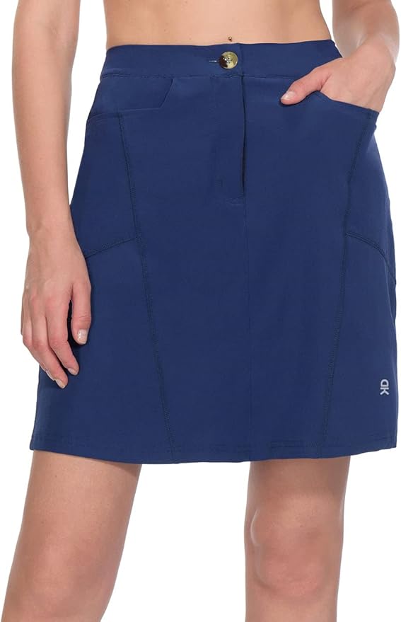 Little Donkey Andy Women's Athletic Skort Skirts UPF 50+ Quick Dry Golf Tennis Causal Skirt with Pockets