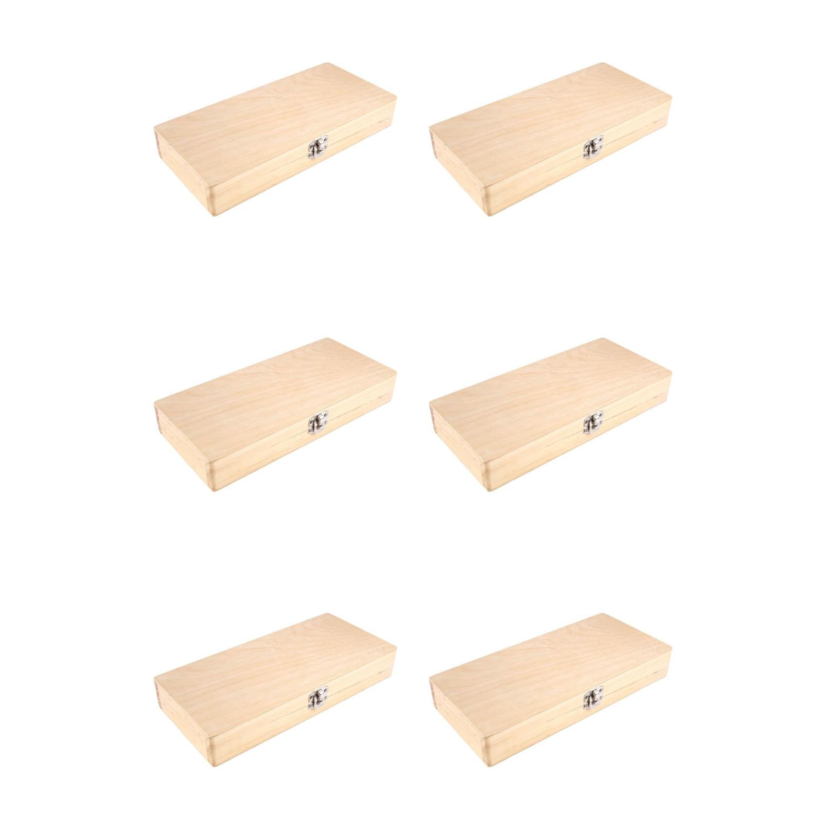 Hndhbfgrt 6X Wooden Slide Storage Box, Holds 50 Slides, Microscope Slide Box