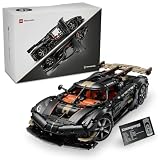 LEGO Technic Megacar Sadair's Spear de Koenigsegg - Maquette de Voiture pour Adulte - Set STEM avec Moteur V8, Suspension Triplex & Mode Fantôme - Idée Cadeau pour Fan de Sport Automobile 42232