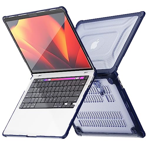 Funda MacBook Pro 13 transparente para trabajar en cafeterías y proteger de caídas