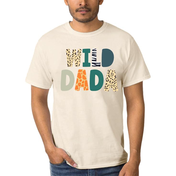 Image of Family Trips Matching Shirts : Wild One Print Tee Safari Animal Theme Parent-Child Outfit