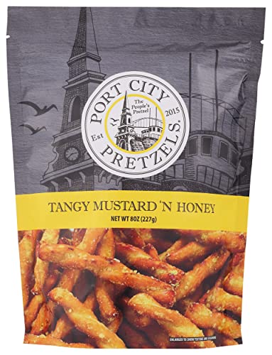 Port City Pretzels Tangy Mustard 'N Honey Flavored Pretzels, 8