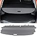 IKON MOTORSPORTS, Retractable Rear Cargo Cover Compatible with 2006-2012 Toyota RAV4, Factory Trunk Space Organizer Security Cover, Gray