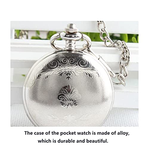 Reloj de bolsillo para hombre vintage con estuche clásico ideal para regalar 5