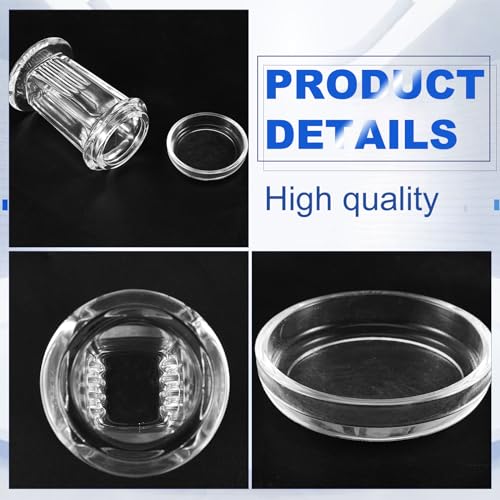 Sieral 6 Pieces Coplin Staining Jars, 5 Microscope Slides Capacity Staining Tank, 60 ml Lab Glass Jars with Lids for Histology Pathology Research Glassware Supplies Use by Sieral - Image 3