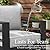 LayinSun Aluminum Furniture Set with Fire Pit Table, 4 Pieces Patio Sectional Conversation Chat Sofa Modern Seating Set