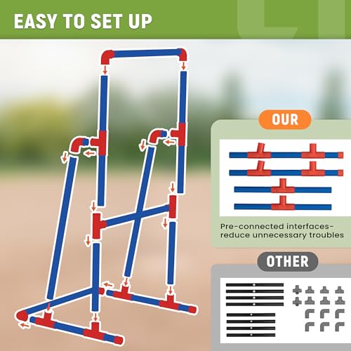 ropoda Pitching Training Strike Zone Target Compatible with Wiffle Balls, Blitzballs and Plastic Baseballs. Set Up and Assemble Easily for Kids and Adult. Fun Outdoor Games with Friends and Family - Thumbnail 5
