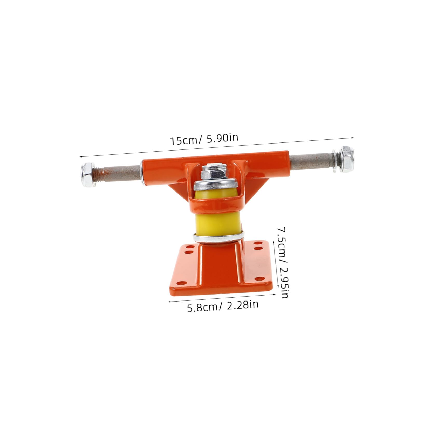 Hemoton Skateboard Parts Set 2pcs Bridge Trucks Wheels for Boys and Girls Skating Safety