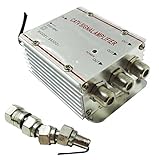  Takestop® Amplificador Señal TV D3 Bifurcador Antena 3 salidas Digital Terrestre