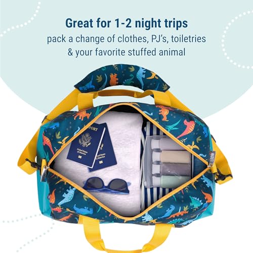 Wildkin Kids Overnighter Duffel Bag – Carry-On Size, Ideal for School & Sleepovers – Jurassic Dinosaurs by Wildkin - Image 7