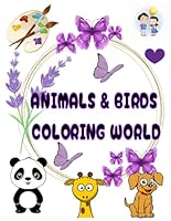 Animals & Birds Coloring Book (The Colorful Kingdom of Animals & Birds). B0F5QRH269 Book Cover