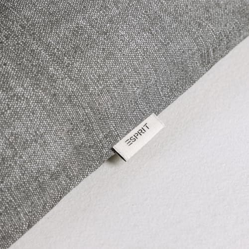 Esprit Bettwäsche 155x220 Baumwolle 100% Renforcé Anthrazit Überlänge – Ansicht 6