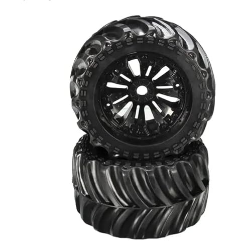 EA1020 JLB Racing Cheetah 2pcs 17mm Hex RC Truck Wheels Tyre Tayar Spare Part 11101 21101 Truggy J3 Speed Truck,1/10 Scale RC Truck Monster fit 2S 3S 4S Brushless Models Cover