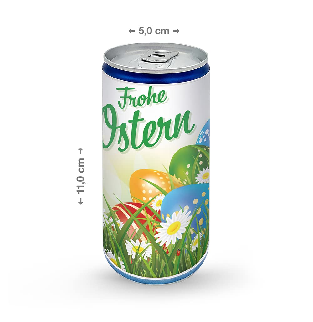 Krott 12 x City Secco 10% Vol. Frohe Ostern mit vier verschiedene bunte Motive Ostergeschenk EINWEGPFAND