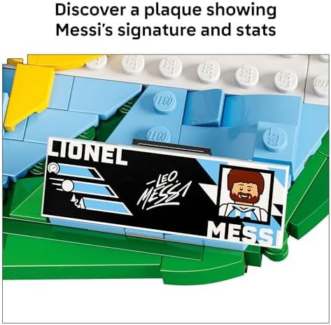 LEGO Editions Lionel Messi – Soccer Highlights - Building Set for Boys & Girls, Ages 10+ - Collectible Soccer Gift with Plaque - Kids Bedroom or Shelf Decor - 43011 — view 3