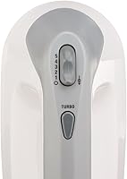 Vista 2 de BLACK+DECKER Batidora de mano liviana, color blanco, MX1500W