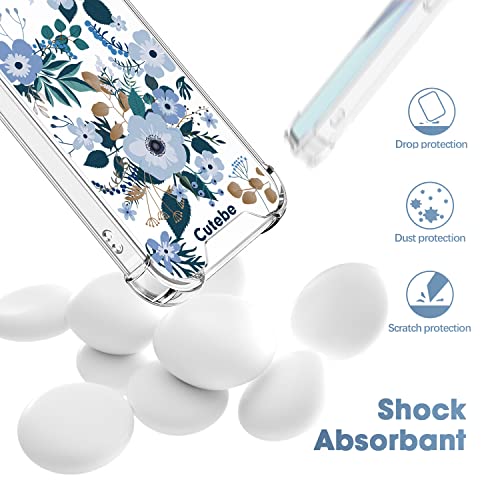 Cutebe Cute Clear Crystal Case For Iphone 13 6.1 Inch 2021 Released, Shockproof Series Hard Pc+ Tpu Bumper Yellow-Resistant Protective Cover With Design For Women, Girls #TOP4