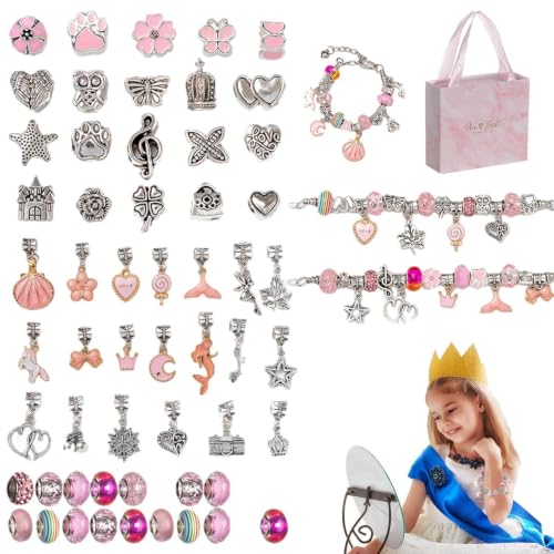 Kit de fabricación de pulseras de abalorios multicolor para regalar en cumpleaños 6
