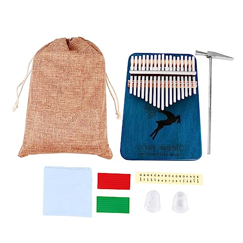 SUPVOX Educational Musical Instrument 17 Note Thumb Piano Kalimba Piano Finger for Boys and Girls Adults Portable Creative Instrument