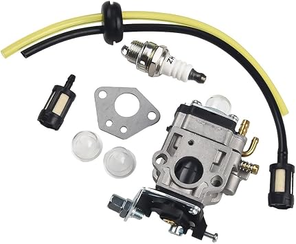 Carburetor Kit Replacement Parts For Florabest For FBS 43 A1 FBK 4 B2, 4-in-1 And For Parkside PBK 4 A1 for PBS 2 A1 Mowers