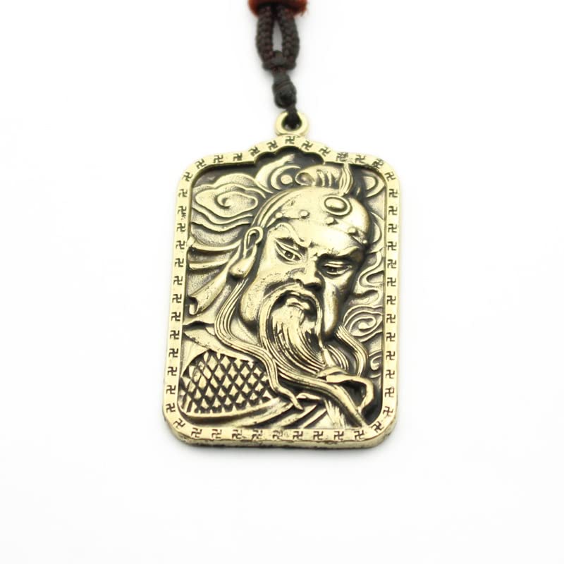 Guan Yu pendentif laiton porte-clés symbolique pour un cadeau unique