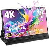 【Multi-Mode& Panneau IPS】 Ce moniteur portable pour ordinateur portable prend en charge le mode d'affichage unique (moniteur autonome)/ le mode d'affichage étendu (espace de travail à double écran)/ le mode miroir (duplication d'écran).Le moniteur portable pour ordinateur portable est doté d'un panneau IPS mat 4K avec protection oculaire, offrant un angle de vision ultra-large avancé de 178°.Non seulement il augmente la productivité, mais il vous permet également de jouer à des jeux ou de partager du contenu avec des amis en classe.