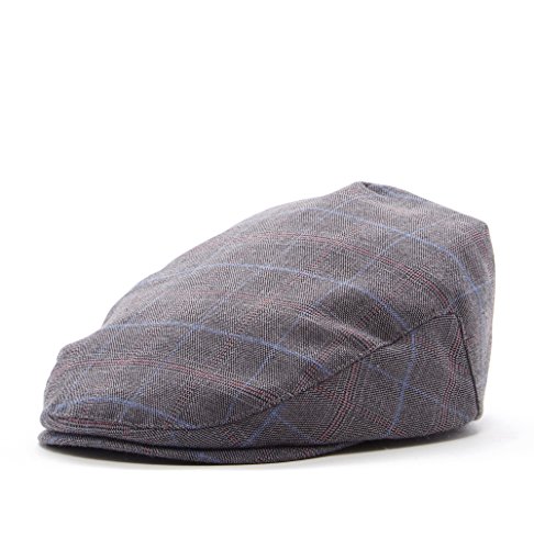 Image of Born to Love Boy's Page Boy Newsboy Baby Kids Driver Cap Hat, XXS 46 cm, Grey Plaid
