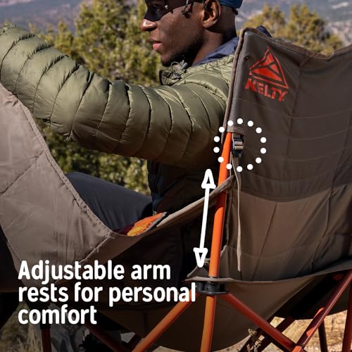 Image of Kelty Low Loveseat Nest - 2P Camp Chair, Removable Blankets (Dark Shadow)