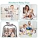SIVEIS High Contrast Baby Toys for Newborn,3 Pack Tummy Time Toys for Babies 3-12 Month,White and Black Car Seat Toys & Spiral Stroller Toys/Infant Tummy Time Mirror/Crinkle Sensory Toys