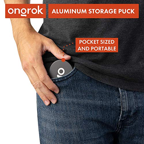 Ongrok Storage Puck, Black, Perfect Size Case To Stash In Your Pocket, Airtight, Preserves Moisture Profile, Smell And Aroma #TOP3