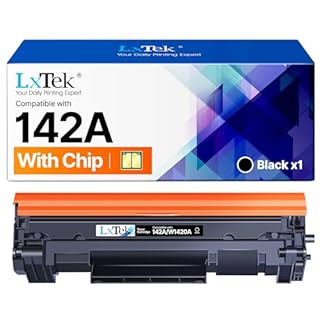 LxTek 142A Toner Con Chip Compatibili per Toner HP Laserjet M140W per HP 142A W1420A 142X W1420X per Laserjet Pro M110w M110 MFP M140w M140 M139w M139 (Nero, 1-Pack)